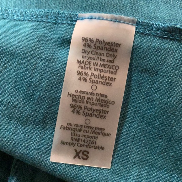 LuLaRoe Sarah Teal Open Front Cardigan - Picture 8 of 8